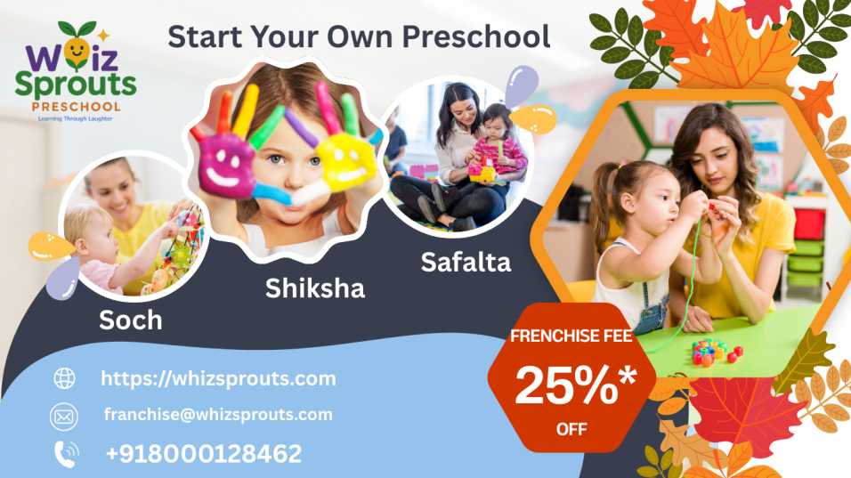 Start Your Own Preschool Franchise with Whiz Sprouts – Low Investment, High Returns